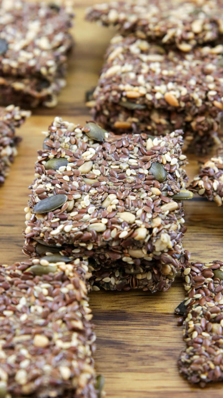 healthy seed crackers