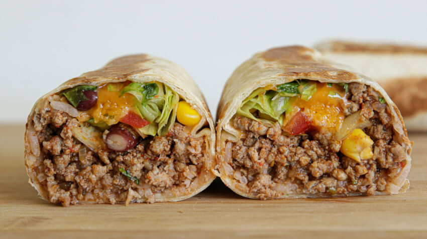ground beef burrito