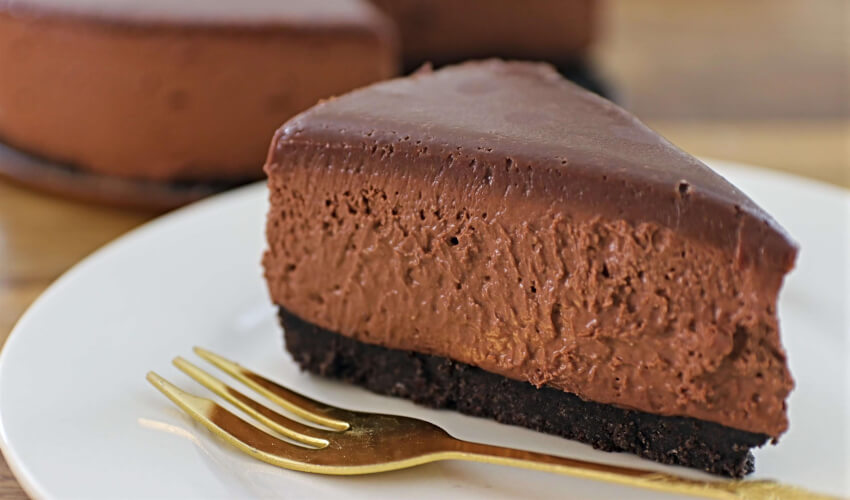 no-bake chocolate cheesecake 