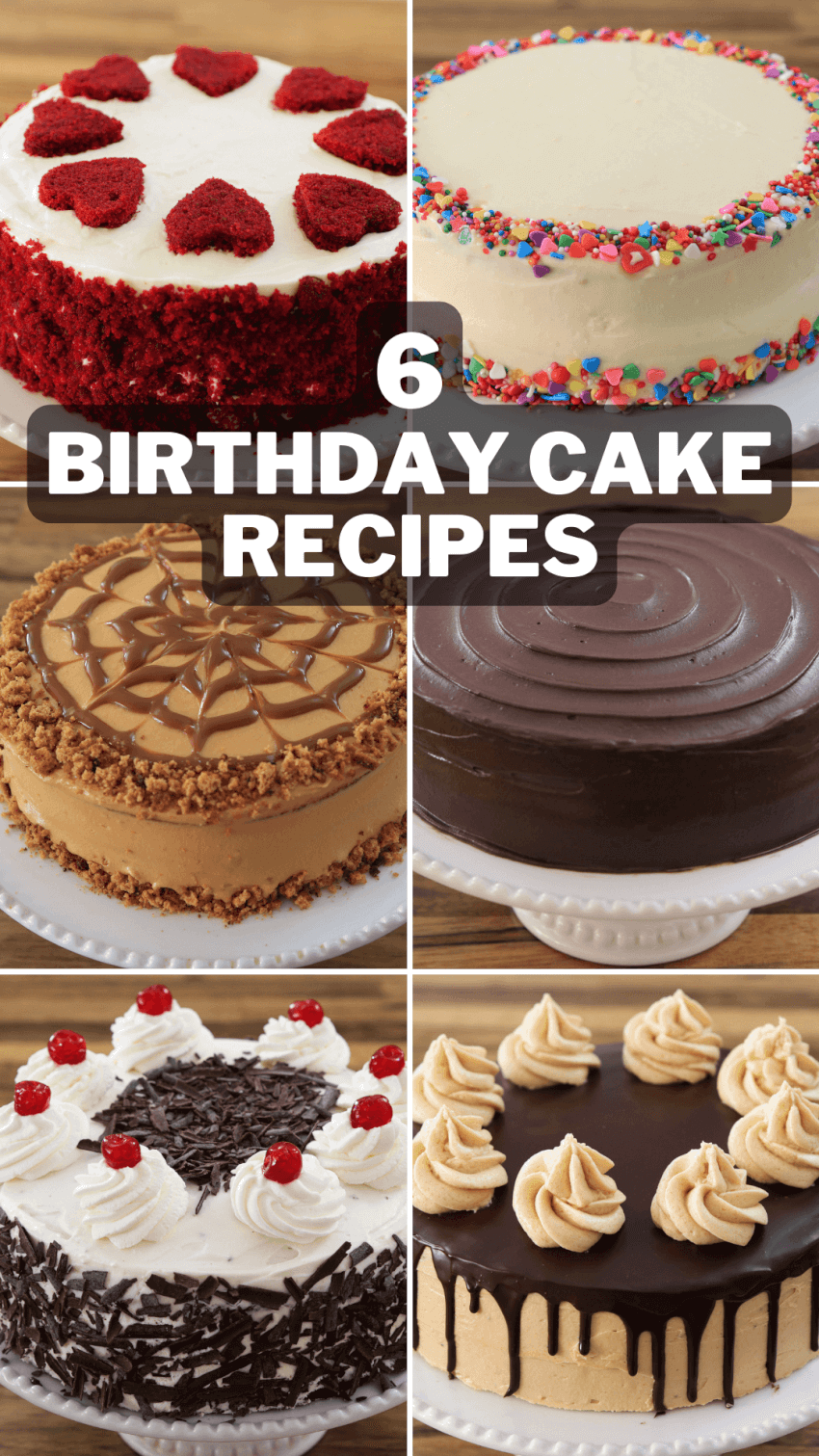 6 birthday cakes