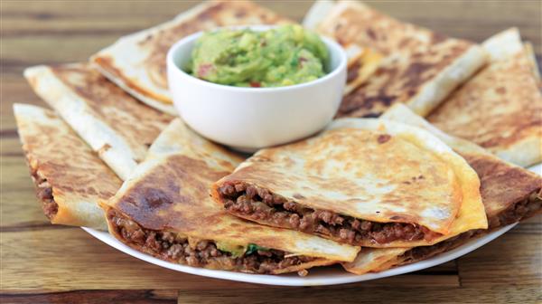 Cheesy Ground Beef Quesadillas Recipe - The Cooking Foodie