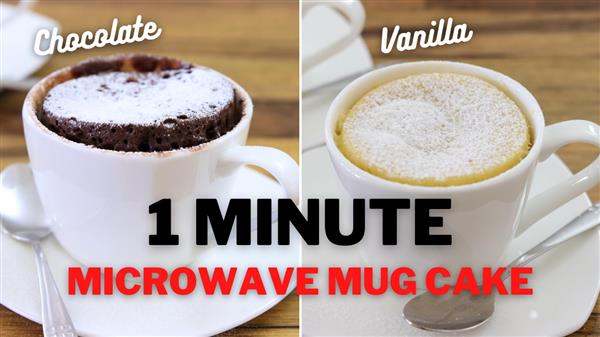 Microwave Mug Cake – 2 Easy Recipes