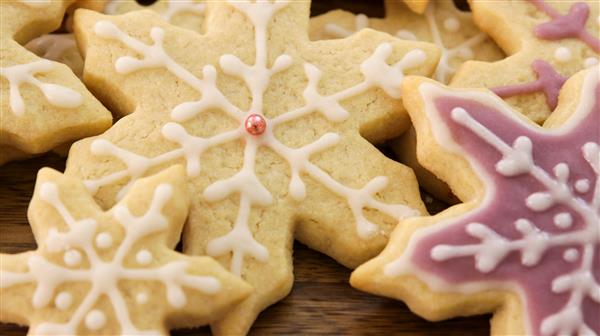 Snowflake Cookies Recipe | How to Decorate Sugar Cookies