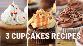  3 Cupcake Recipes – How to Make Cupcakes