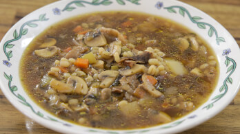 Mushroom Barley Soup Recipe 
