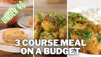 3 Course Meal On a Budget | Under 4$