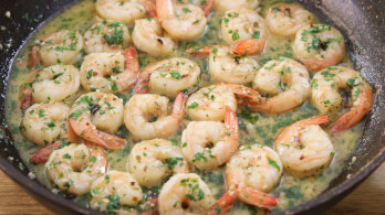 Garlic, Butter and White Wine Shrimp Recipe