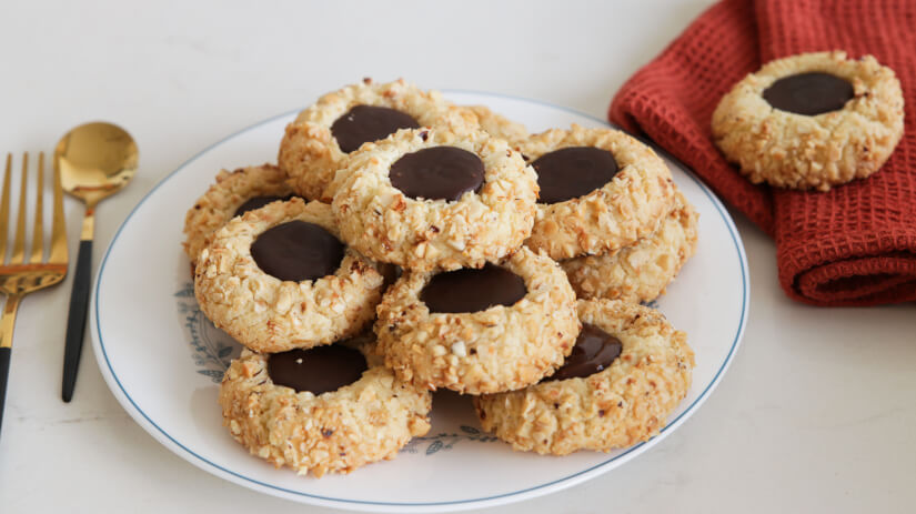 Chocolate Thumbprint Cookies Recipe