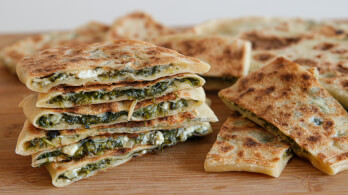 Spinach and Cheese Gozleme Recipe 