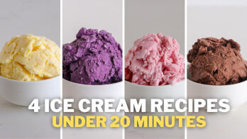 4 Easy Ice Cream Recipes Under 20 minutes
