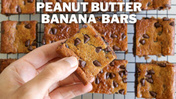Peanut Butter Banana Chocolate Chip Bars Recipe