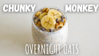 Chunky Monkey Overnight Oats Recipe