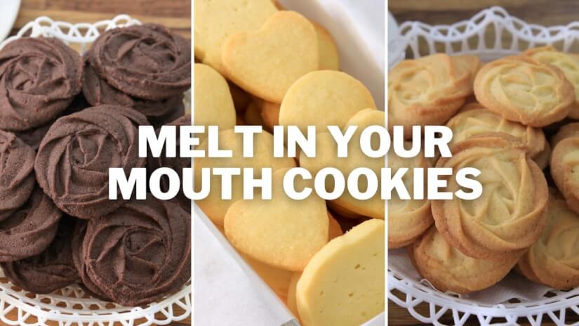 3 Melt in Your Mouth Cookie Recipes (Melting Moments)